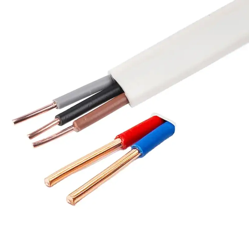 Bvvb 2 Or 3 Core Copper Conductor Pvc Insulation Pvc Sheathed Flat Wire Fixed Laying 300/500v 1