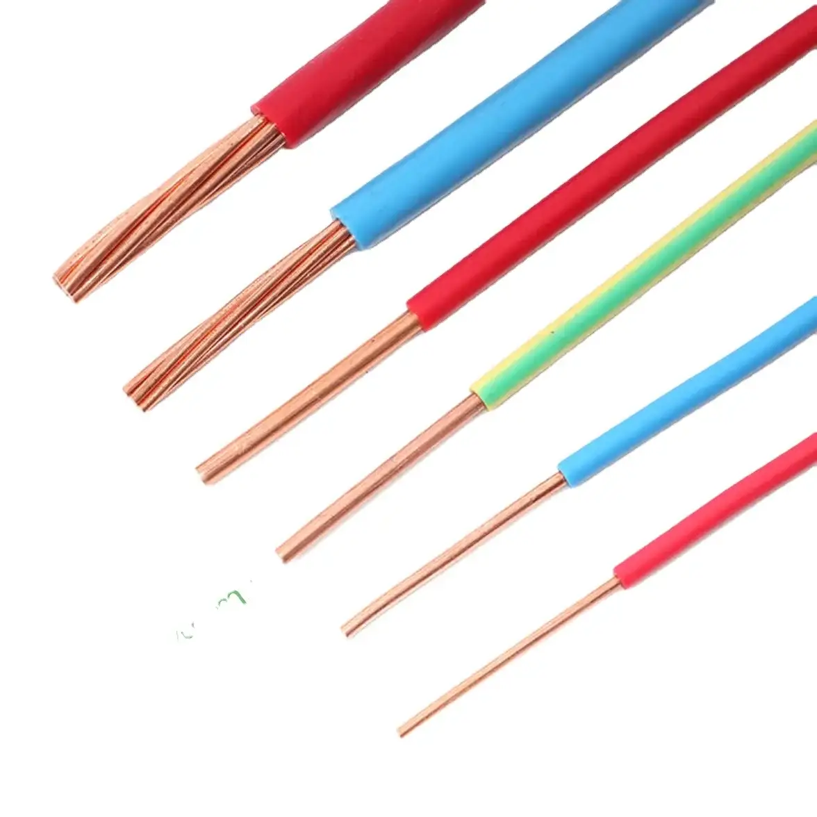 Zavod Birbaşa Satış Bv Tək Bərk Mis Keçirici Pvc İzolyasiya Naqili 450/750v 1.5 2.5 4 6 10 16mm Ev Naqilləri 1