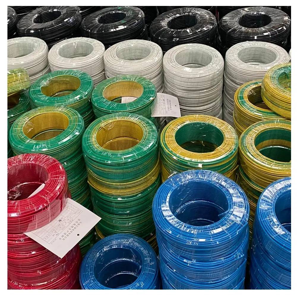 Ev İstifadəsi Fabrik Qiyməti Yanğına Davamlı Tel 2.5mm Mis Keçirici Pvc İzolyasiyalı İşıqlandırma Ev Elektrik Quraşdırma Telləri 1