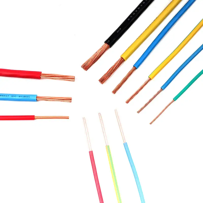 Ev Naqilləri 1.5mm 2.5mm 4mm 6mm Çin Fabriki Elektrik Kabelləri Qapalı Mis Keçirici Ev Tikinti Kabeli 1
