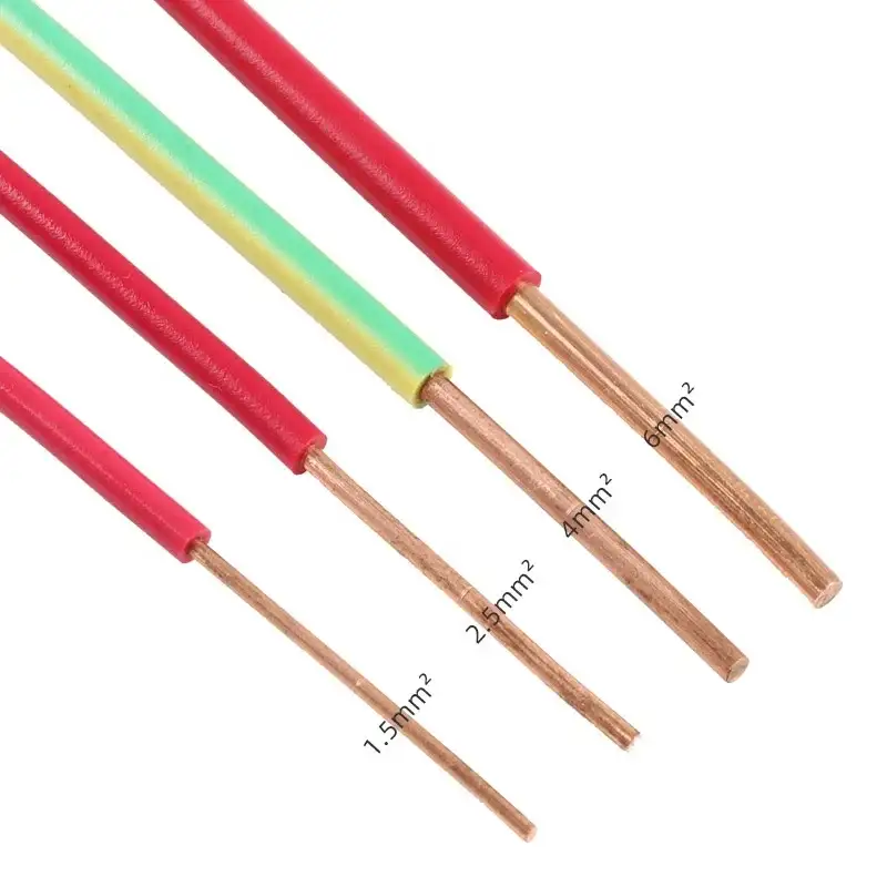 Single Core Electrical Wire 1.5mm 2mm 2.5mm 4mm Prices Pvc Insulated Cable House Wiring 1