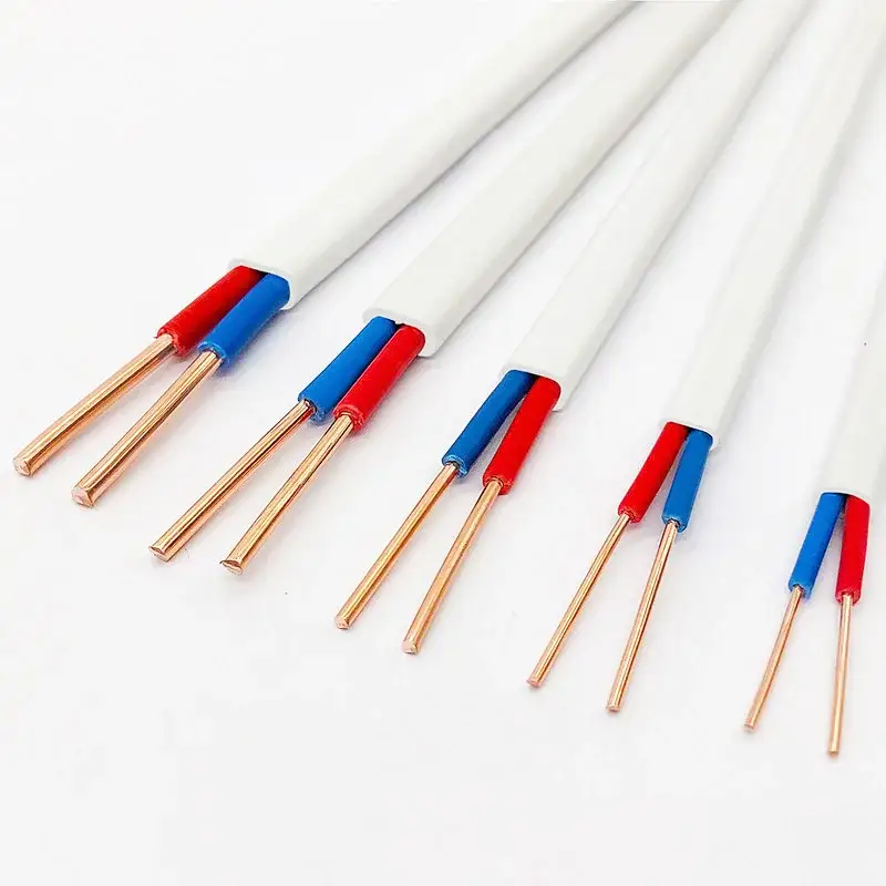 Bvvb Copprt Cavo conduttore Cavo elettrico piatto elettrico Filo isolato in PVC 3x0,75mm2 Filo elettrico 1x0,75mm2 1