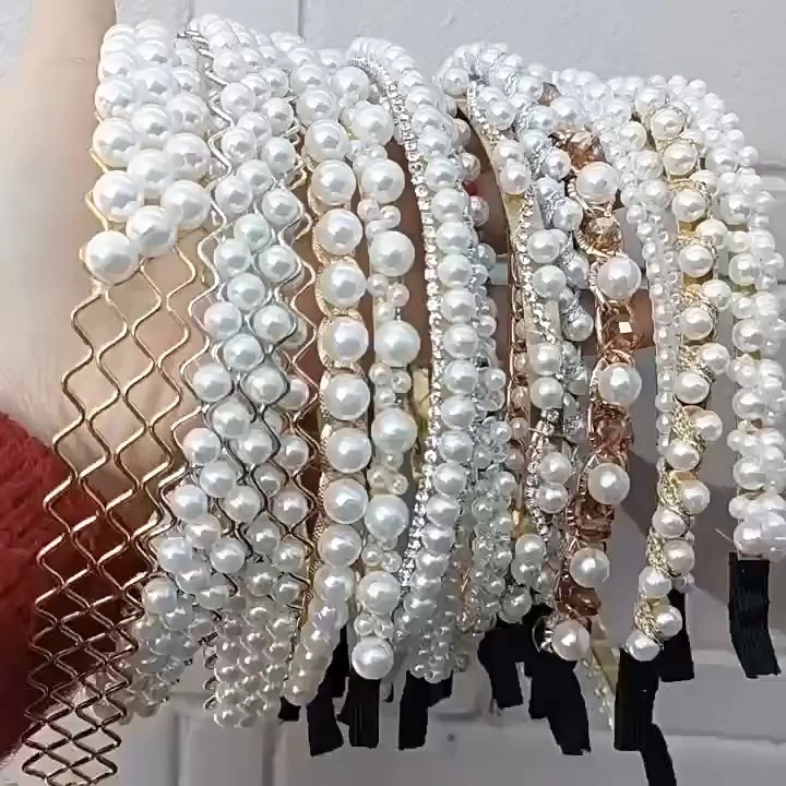 Korean style new pearl headband versatile hair clip 1