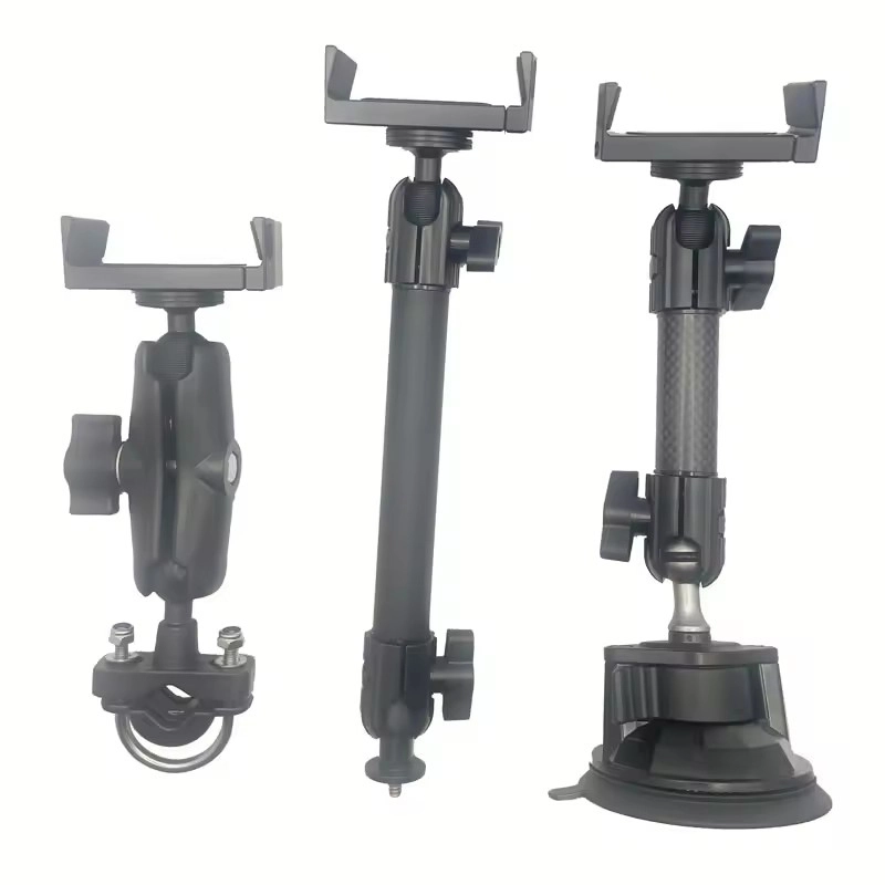 Szsmilin トラック電話ホルダー カーボンファイバー伸縮アーム 20mm ボール吸引マウント 1