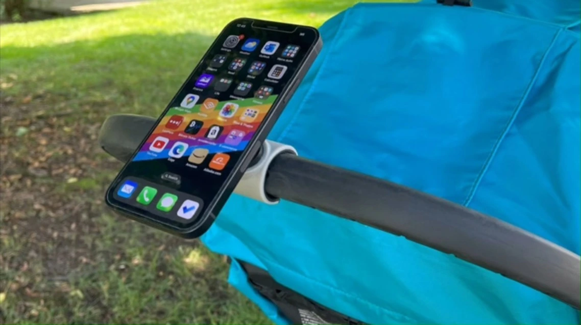 Szsmilin Gym Phone Holder 360 drehbare Silikonstangenhalterung 1