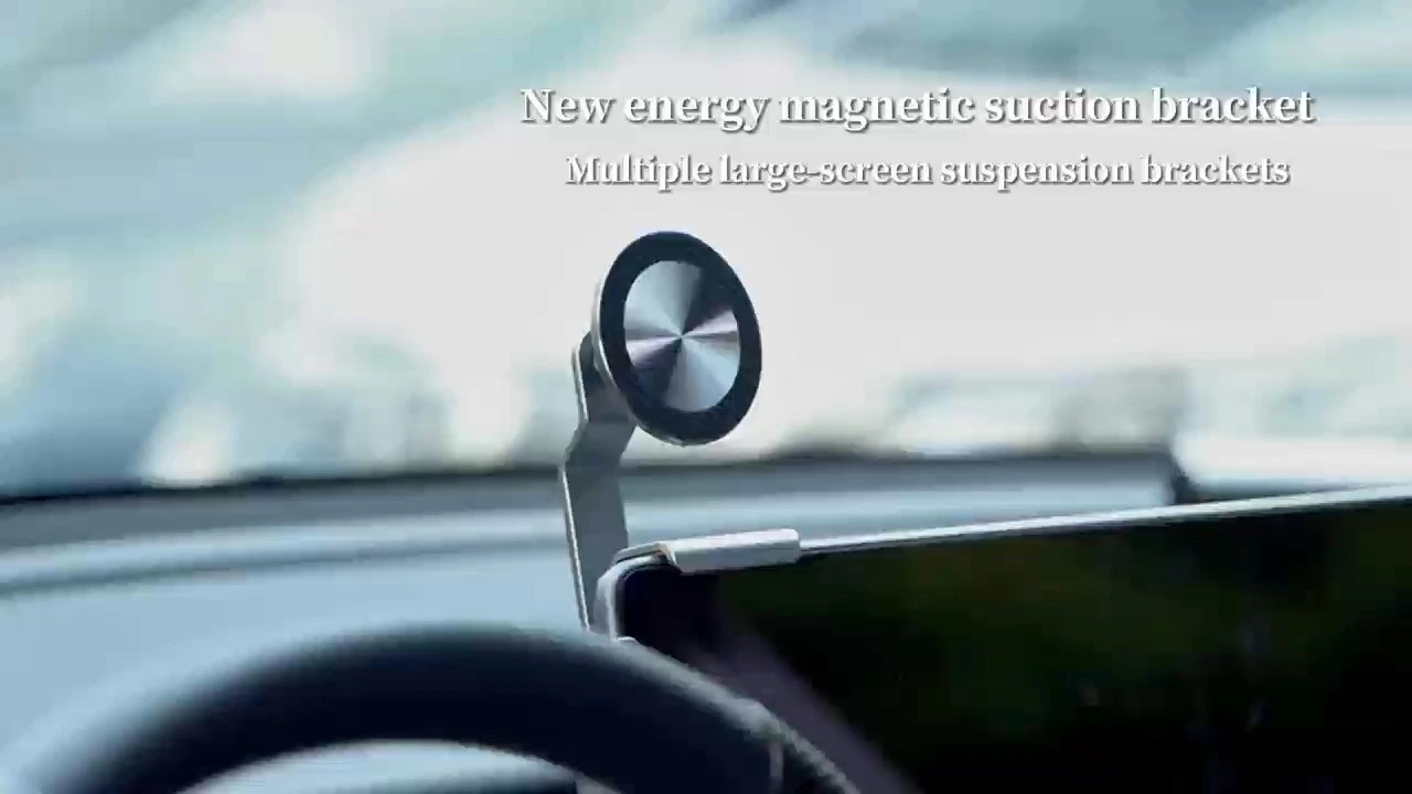 Szsmilin Tesla-Handyhalterung, Magsafe-Autohalterung aus Aluminiumlegierung für Bildschirmanzeige, Monitor 1