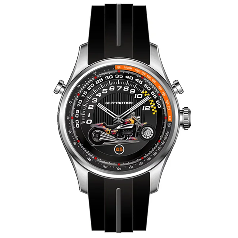 Montre mécanique personnalisée pour hommes, de haute qualité, Cool et à la mode, multifonctionnelle, grand Style Vintage 2