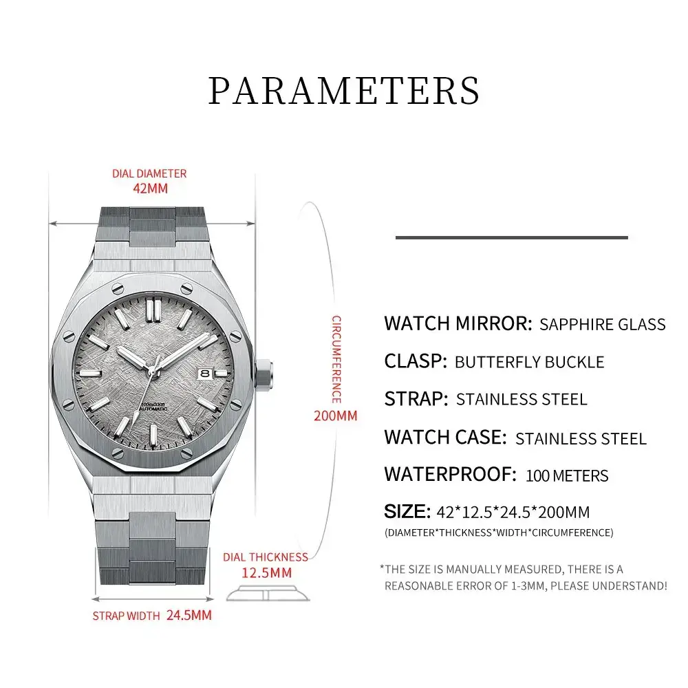 Mechanical Watches for Men Men Mechanical Watch - for Engineering and Design - Nifer Watch 2