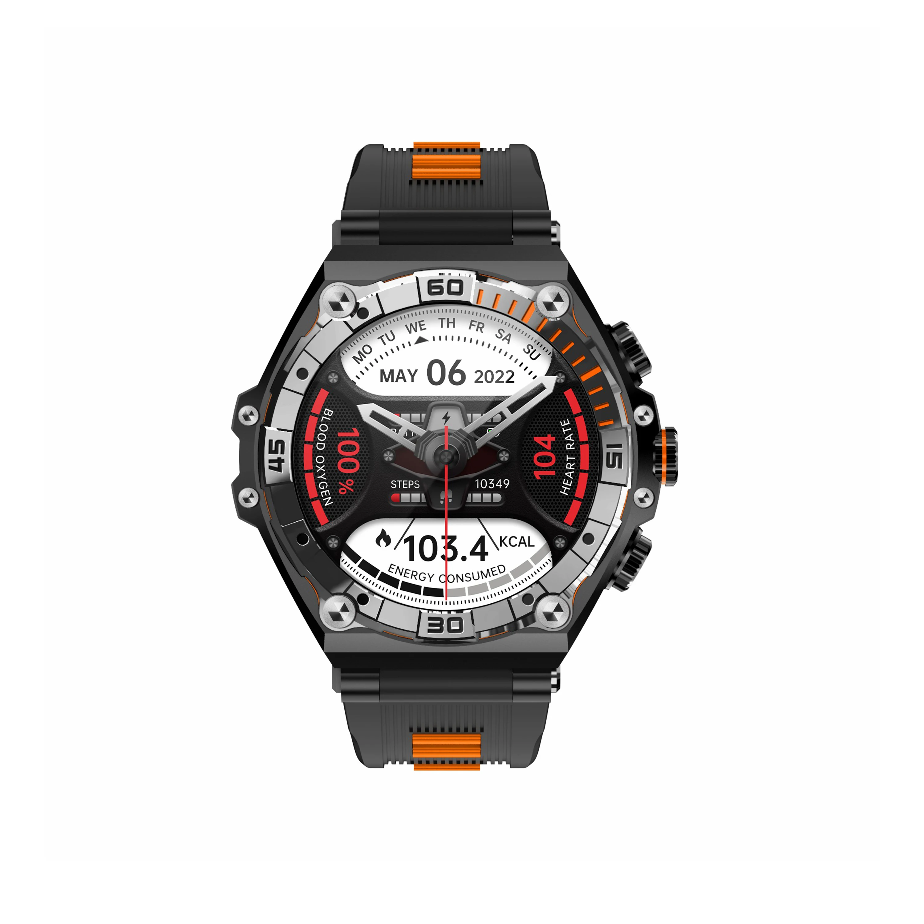 Multifunktionale Bluetooth-Smartwatch für den Außenbereich mit großen Sportmodi, modisch 2