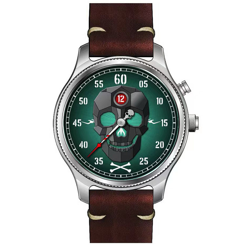 Mechanische Quarzuhr für Herren. Neuartige mechanische Uhr. Einzigartige mechanische Mehrzweckuhr. Professionelles wasserdichtes Uhrwerk 6