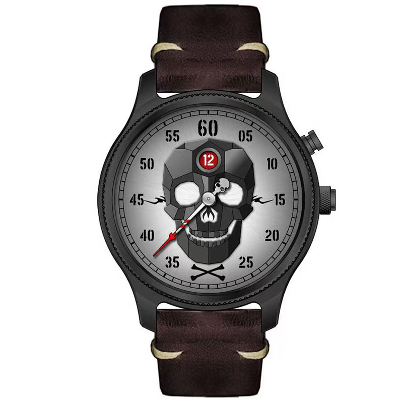 Mechanische Quarzuhr für Herren. Neuartige mechanische Uhr. Einzigartige mechanische Mehrzweckuhr. Professionelles wasserdichtes Uhrwerk 5