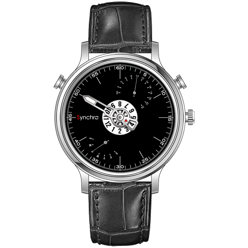 Hochwertige wasserdichte Quarzuhr im Großhandel, modische mechanische Uhr, spezialisierte Uhr mit Getriebewerk 3