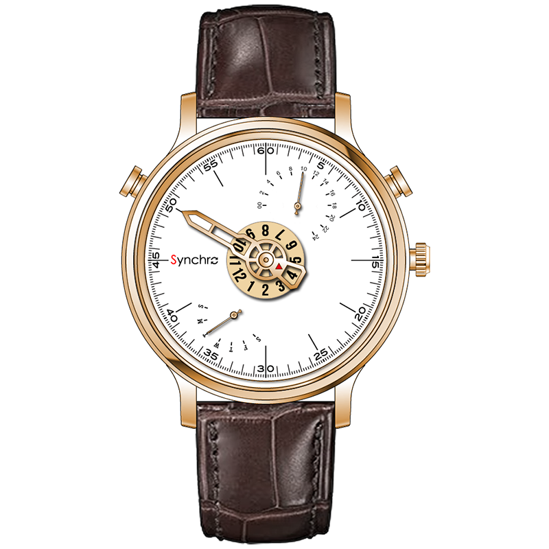 Hochwertige wasserdichte Quarzuhr im Großhandel, modische mechanische Uhr, spezialisierte Uhr mit Getriebewerk 6