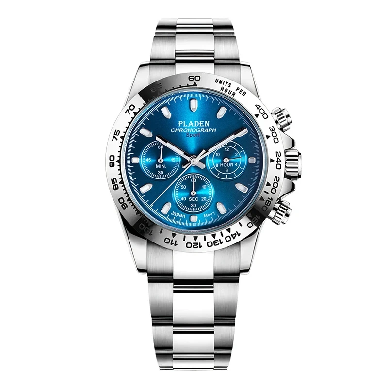 Watch Men's Fine Steel Band Business Quartz Watch Classic Fashion Night Glow Sports Quartz Watch 1