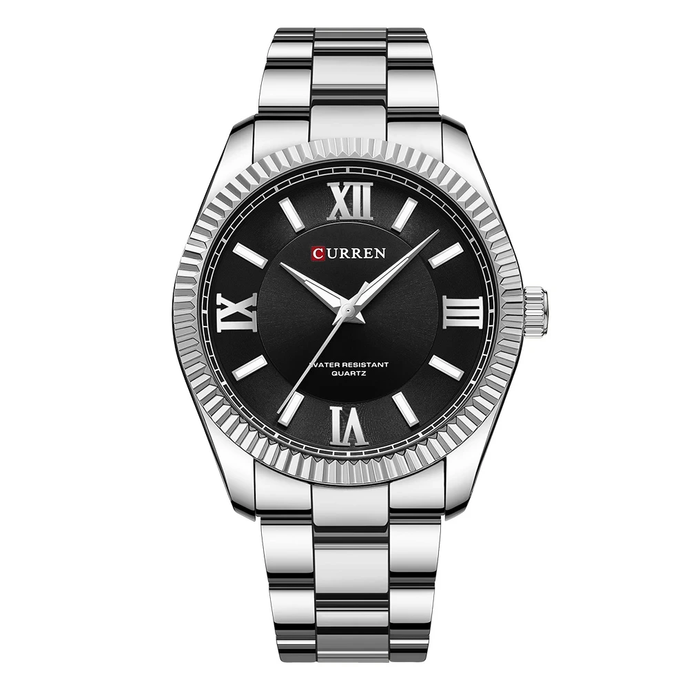 Classic Style Business Roman Quartz Watch Waterproof Large Dial Simple Business Style Men's Watch 1