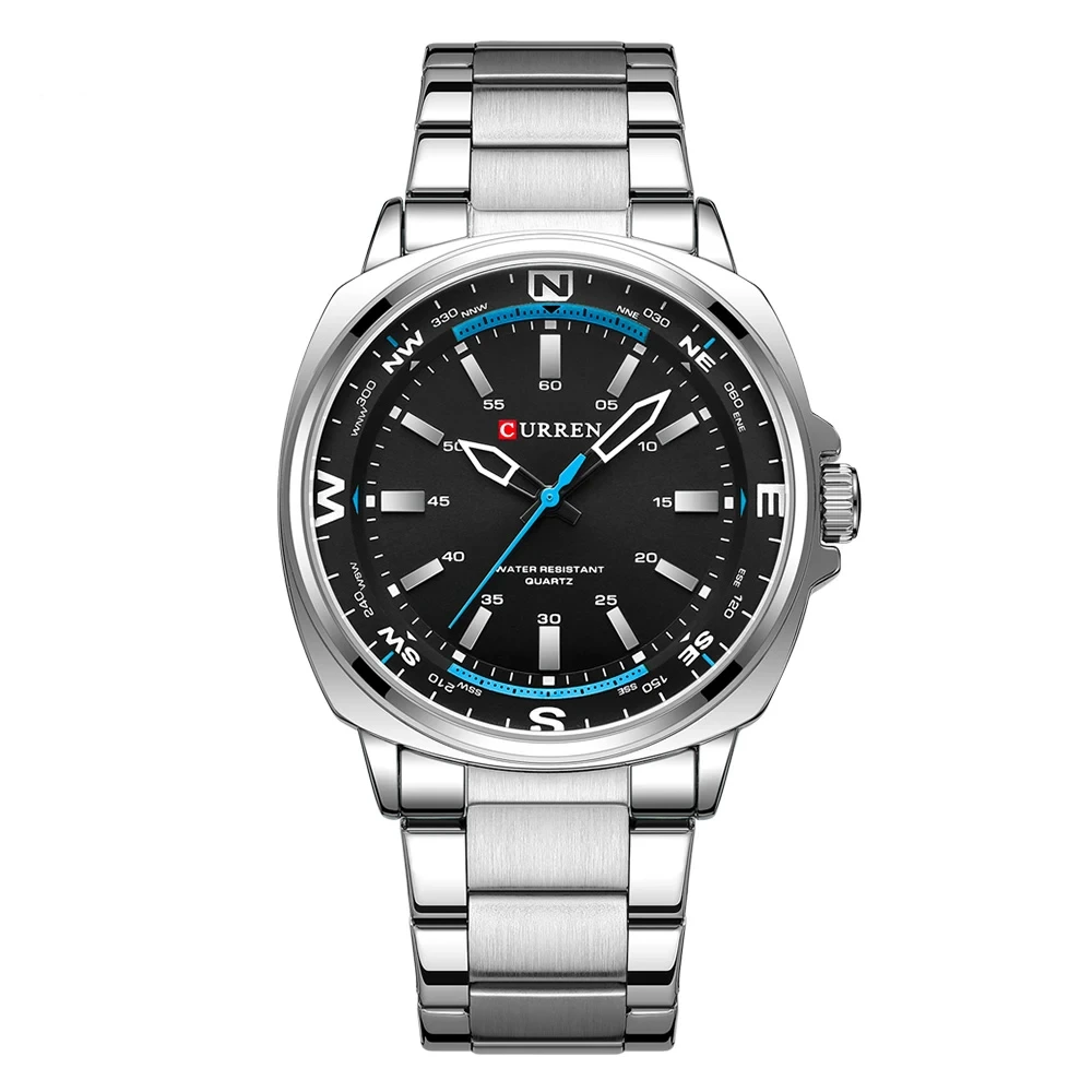 Relojes deportivos para hombre, lavado diario de cara, resistente al agua, reloj redondo simple para hombre, reloj de negocios de alta dureza 1