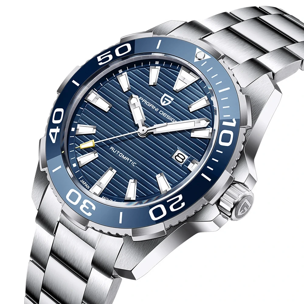 High Quality Polished Case Fully Automatic Mechanical Watch Precision Steel Waterproof And Damp Men's Watch 1