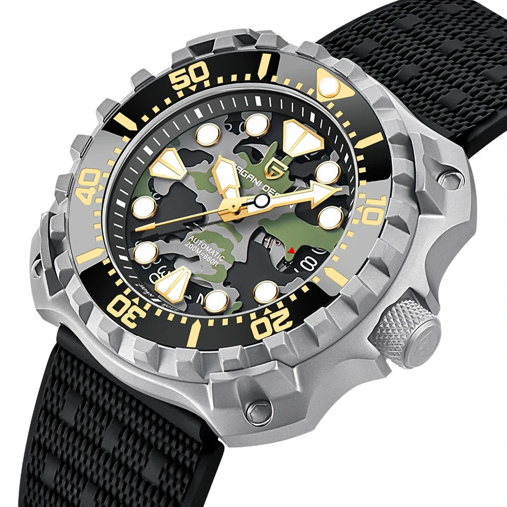 Outdoor Men's Wear-resistant Business Precision Steel Case Night Glow Waterproof Fully Automatic Mechanical Watch 1