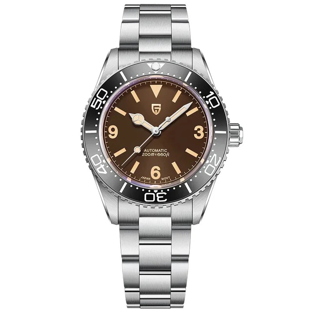 Wholesale Men's Durable Fully Automatic Mechanical Watch Fashionable Sapphire Waterproof Stainless Steel Watch 1