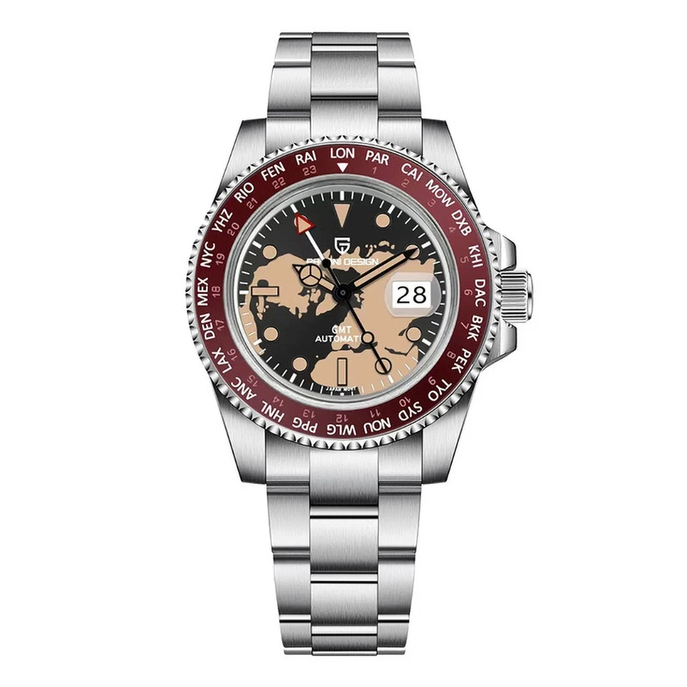 Fashionable Men's Fully Automatic Mechanical Multifunctional Wristwatch Movement Luminous Sports Men's Watch 1