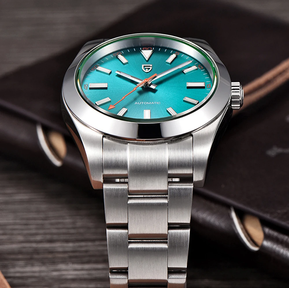 Reloj multifuncional mecánico completamente automático de cristal de alta calidad para hombre, reloj resistente al agua de acero inoxidable para hombre 3