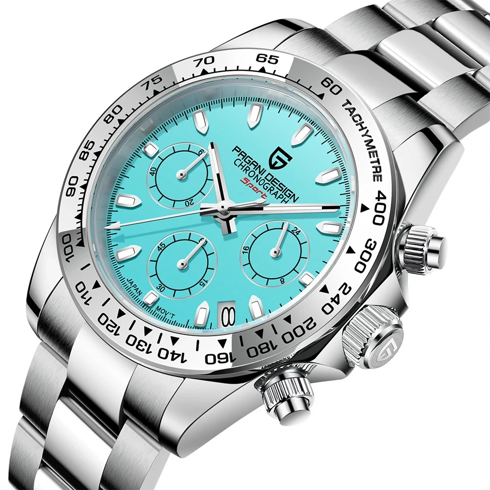 High Quality Men's Watch Multi Functional Time Code Quartz Watch Multifunctional Wear-resistant Quartz Watch 1