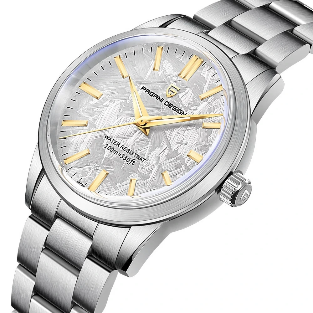 Montre pour hommes en gros avec coque en acier inoxydable et montre à Quartz étanche haut de gamme résistante à l'usure à la mode 1