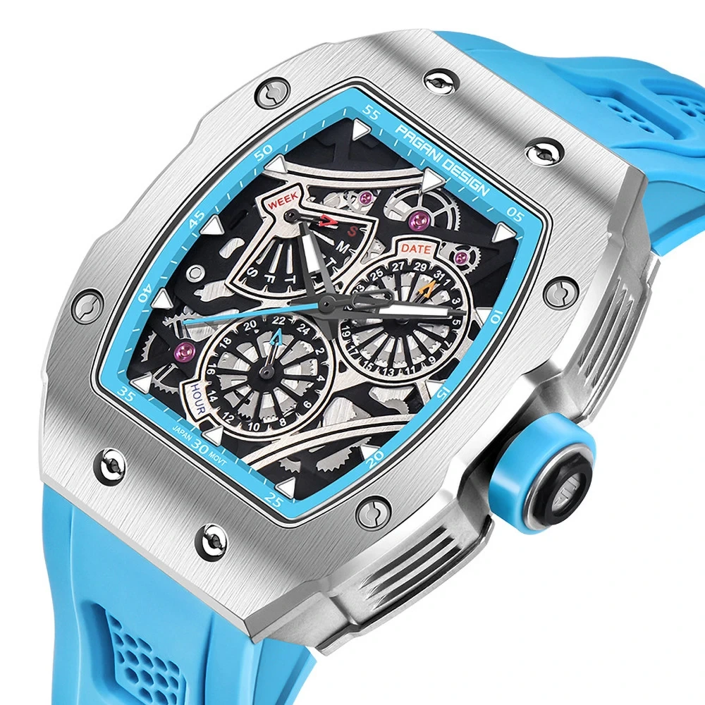 Orologio al quarzo multifunzionale da uomo durevole alla moda all'ingrosso Orologio luminoso impermeabile in acciaio inossidabile 1