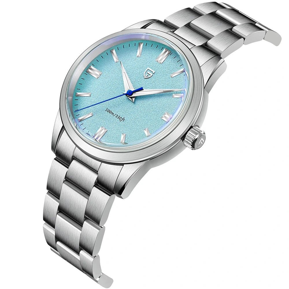 Orologio al quarzo da uomo semplice e impermeabile all'ingrosso Orologio multifunzionale da uomo con cinturino in acciaio cielo stellato 1
