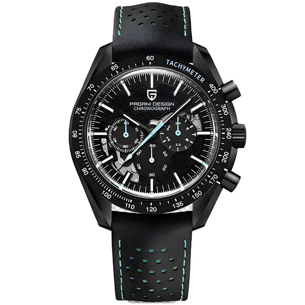 Montre à quartz multifonctionnelle à la mode pour hommes, avec chronométrage étanche, vente en gros 1