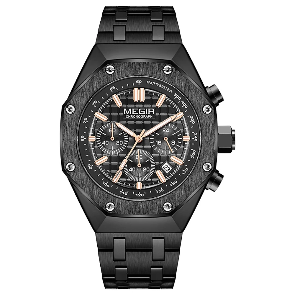 Montre à Quartz multifonctionnelle étanche pour hommes, montre de sport à la mode, résistante à l'usure 1
