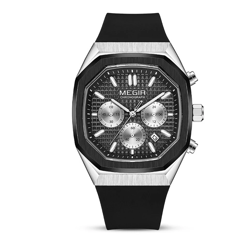Venta al por mayor de relojes de cuarzo para hombre, reloj de cuarzo multifuncional, moda de ocio, resistente al agua, nuevo diseño de fábrica 1