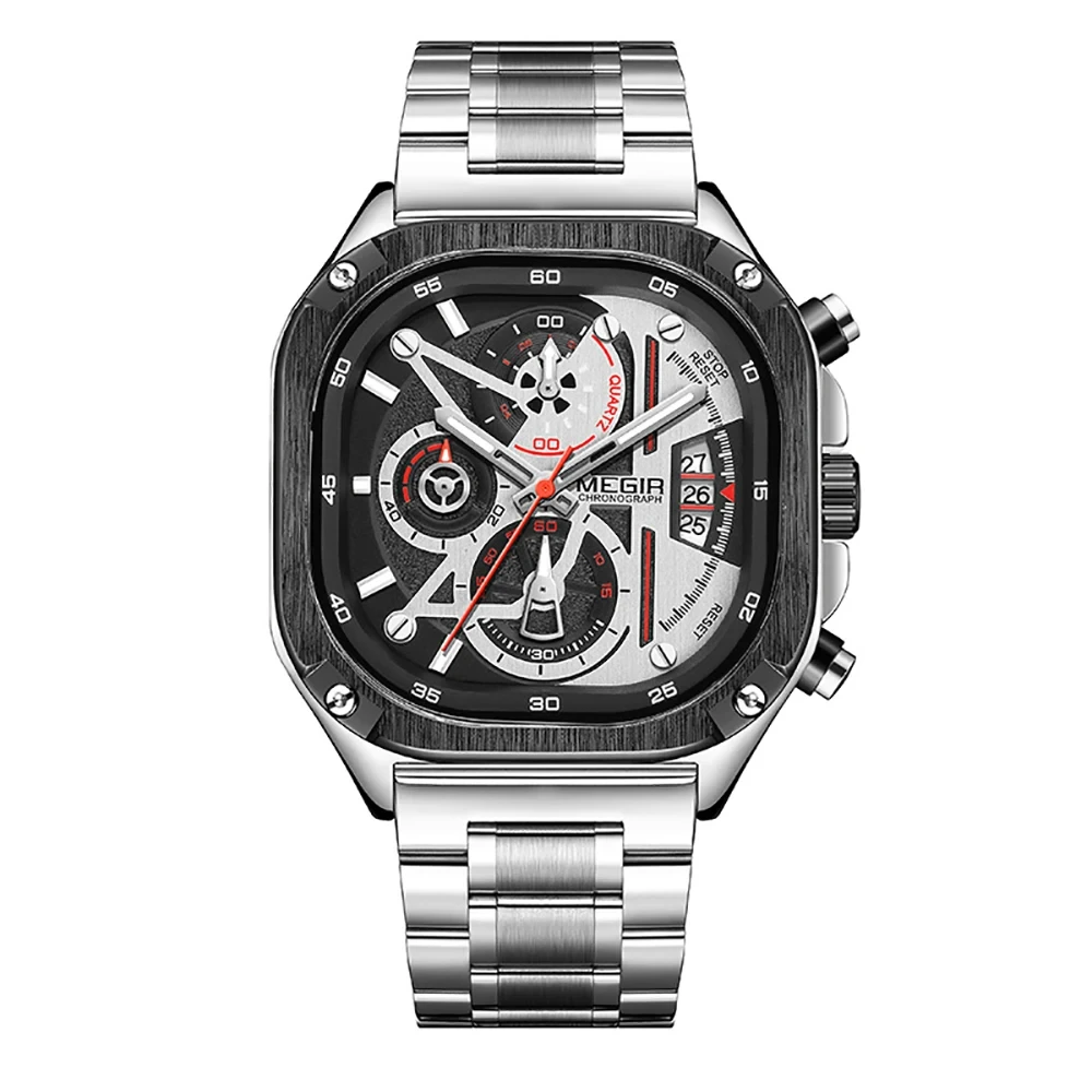 Klassische Retro-wasserdichte, langlebige Uhr, verschleißfeste, sportliche Paar-Multifunktionsuhr 1