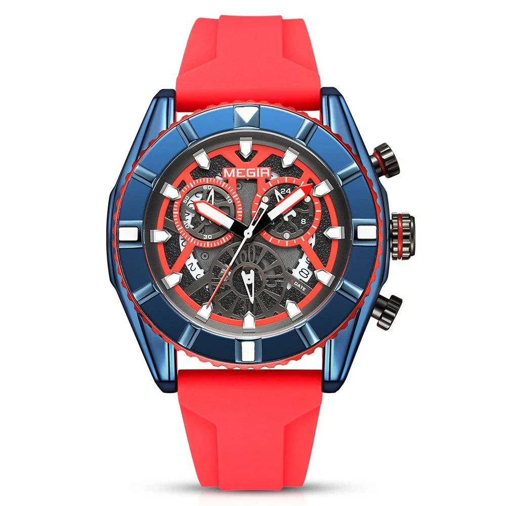 Minimalistische Mitteluhr, hochwertige, kreisförmige Skala, Paar, wasserdichte, multifunktionale Armbanduhr 1