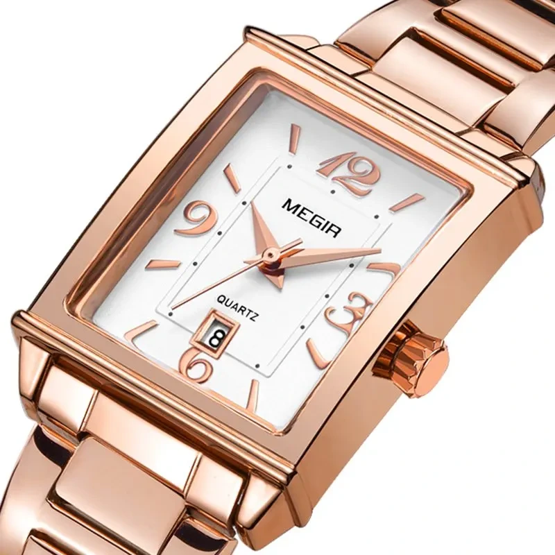 Reloj de cuarzo de moda retro de gama alta Reloj de cuarzo de moda impermeable para mujer Reloj de cuarzo 1