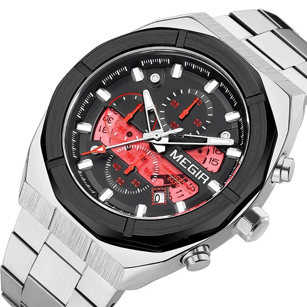 Orologio da uomo all'ingrosso con doppio calendario intarsiato con diamanti di fabbrica, orologio al quarzo con commercio estero, personalizzazione dell'orologio 1