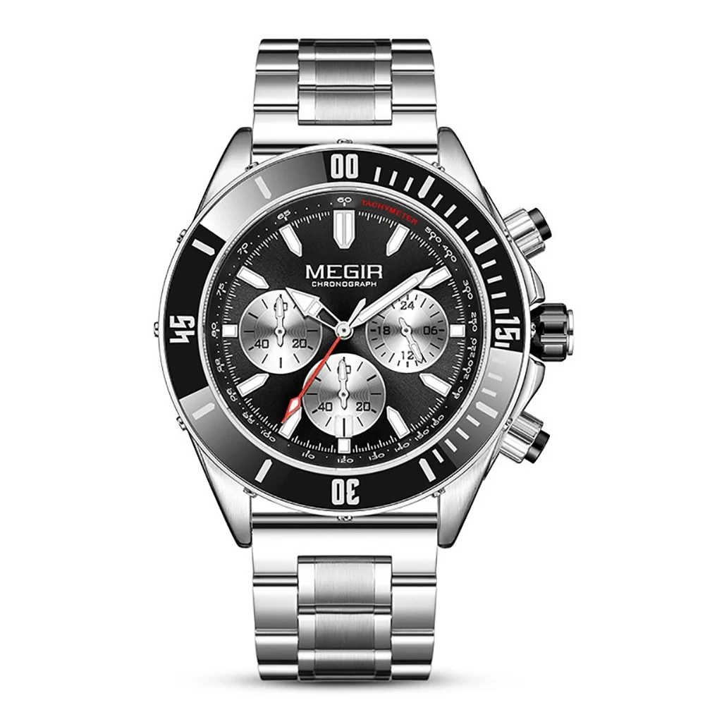 Venta al por mayor hermoso reloj de cuarzo superior multifuncional impermeable vintage casual cara reloj de moda 1