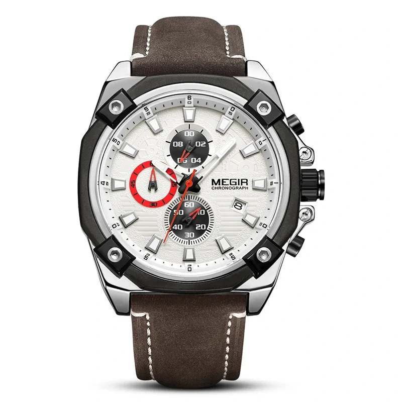 Venta al por mayor, reloj de cuarzo personalizado para hombres de negocios, reloj de moda de cuero, reloj de pulsera para hombres, garantía de calidad 1