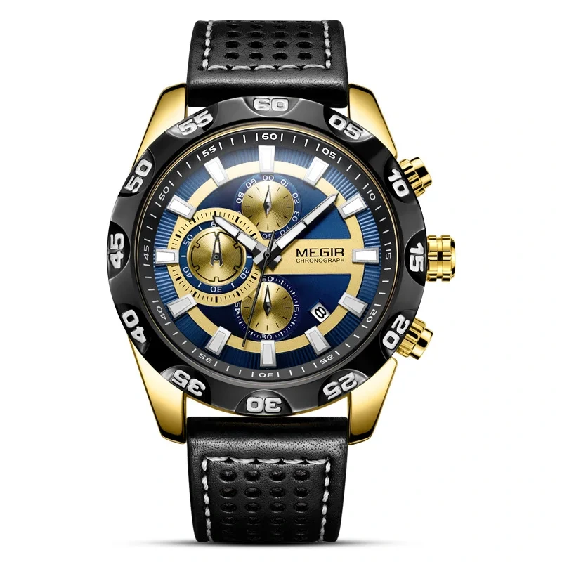 Wholesale Customized Logo Waterproof Men's Watch Multi-functional Quartz Watch Non-mechanical Men's Watch 1