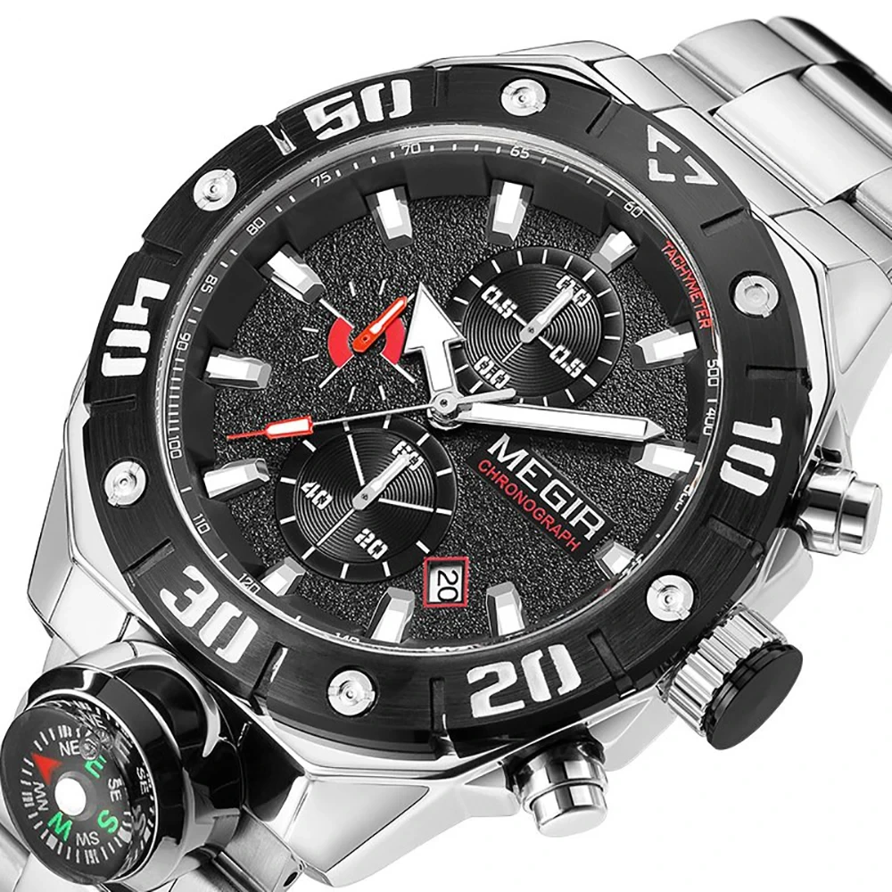Outdoor Sports Watch Waterproof Multi-functional Quartz Watch Non-mechanical Men's Quartz Watch 1