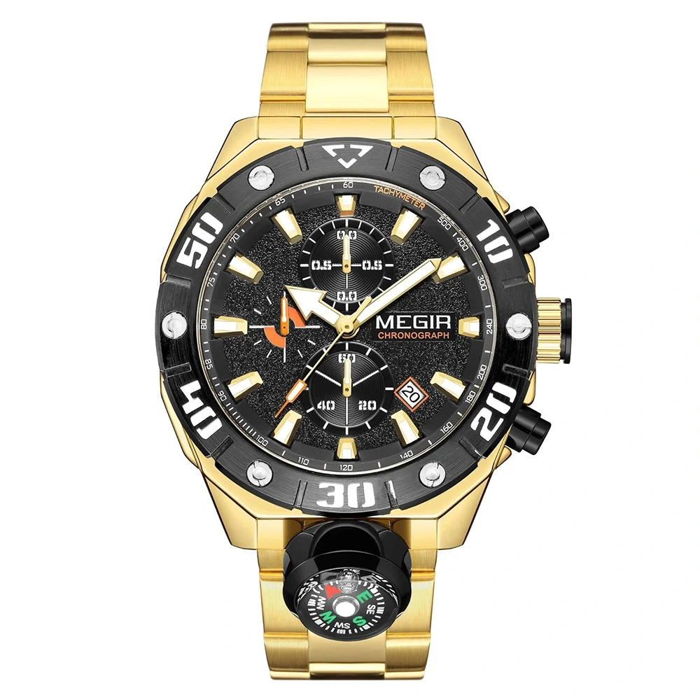 Reloj de cuarzo duradero, relojes bellamente multifuncionales decorados, reloj de pulsera resistente al agua, reloj de cuarzo 1