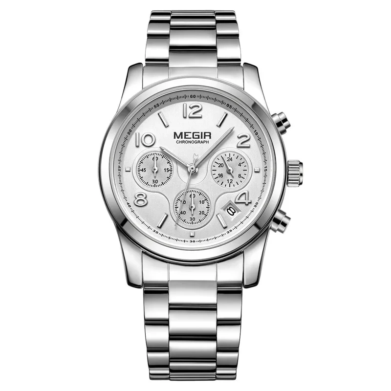 Reloj vendedor caliente del cuarzo de la moda del reloj de las señoras del acero inoxidable de los relojes de las mujeres de la moda 1