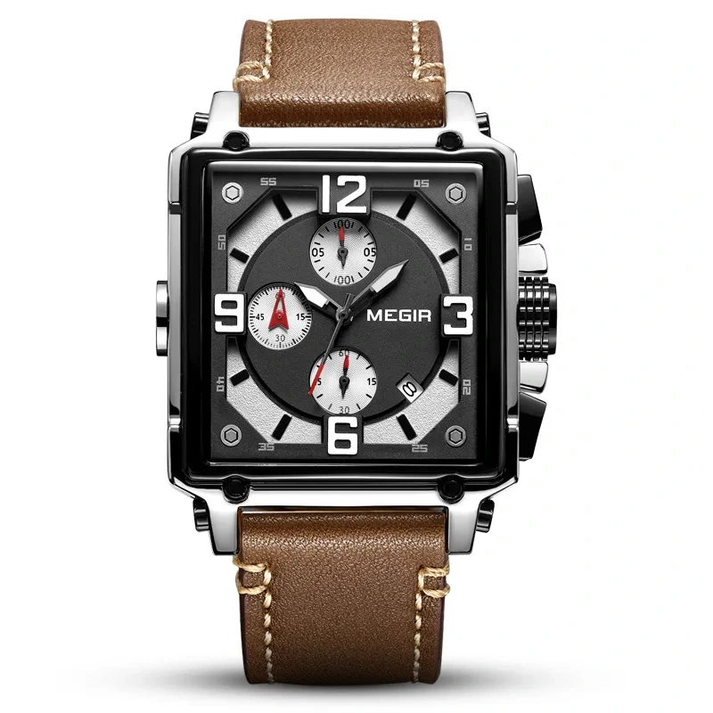 Relojes de pulsera deportivos de cuarzo de marca más vendidos, reloj de cuarzo para hombre, reloj resistente al agua con movimiento de moda 1