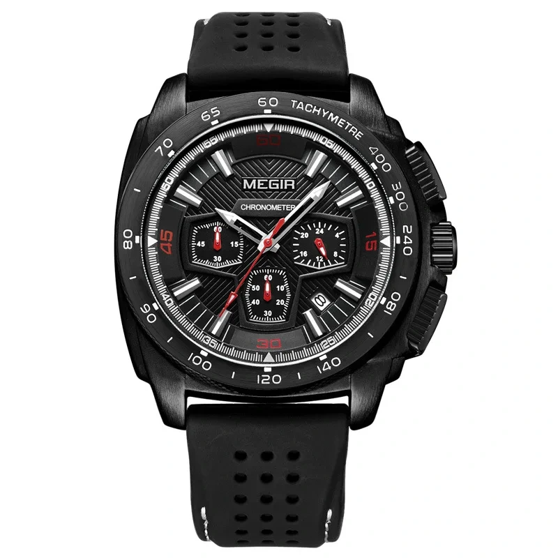 High Quality Quartz Watch For Men's Sports Timing Calendar Waterproof Quartz Watch Fashionable Quartz Watch 1