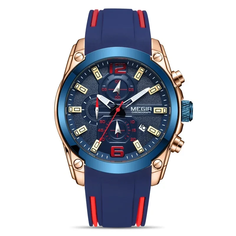 Business Sports Multi Functional Timing Steel Band Quartz Watch Fashion Business Men's Quartz Watch 1