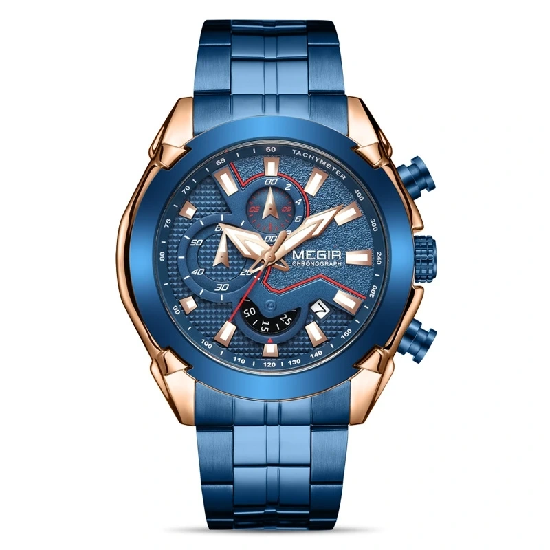 Reloj de Cuarzo para Hombre Reloj de Cuarzo Impermeable para Hombre Reloj de Cuarzo con Esfera Grande a la Moda Calendario Luminoso para Hombre 1