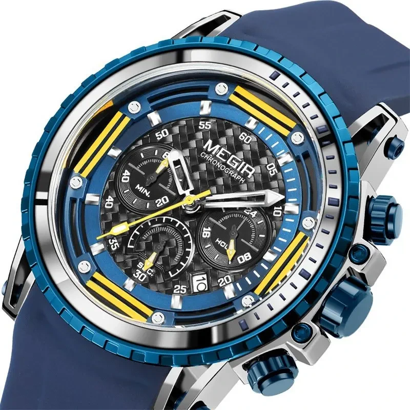 Wholesale Timing Silicone Sports Watch Men's Fashion Quartz Watch Hot Selling Glow-in-the-dark Waterproof Watch 1