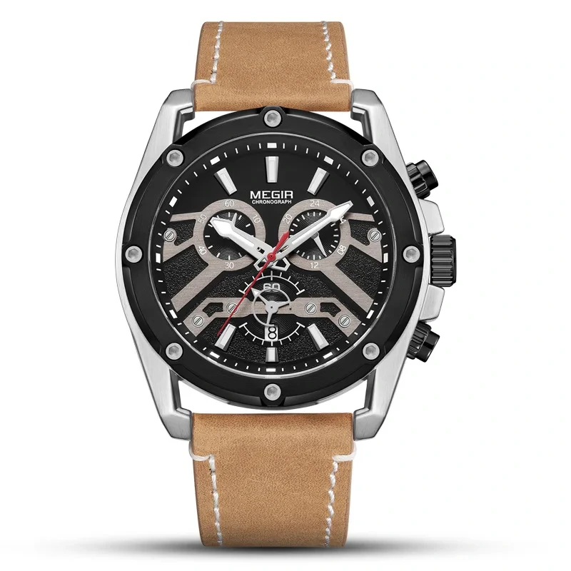 Reloj de hombre al por mayor personalizable con diseño creativo, reloj de cuarzo multifuncional, reloj deportivo que brilla en la oscuridad 1
