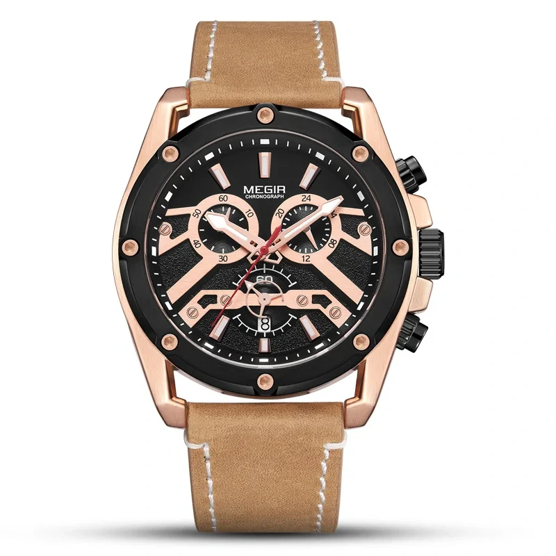 Reloj de hombre no mecánico multifuncional del reloj de los hombres impermeables de la venta caliente 1