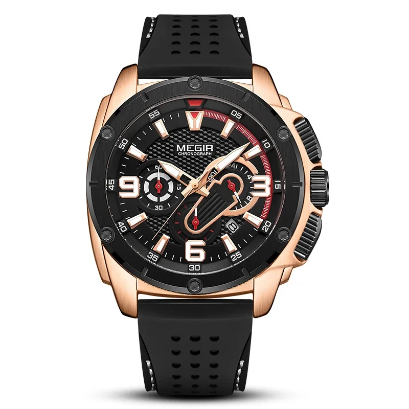 Reloj de cuarzo para hombre al por mayor Reloj de cuarzo clásico Fabricantes de silicona Reloj de hombre de cuarzo luminoso 1